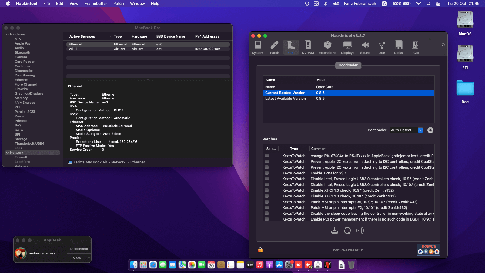 Panasonic Toughbook CF NX4 [Broadwell   Intel HD 5500 + PS2]   OpenCore 9